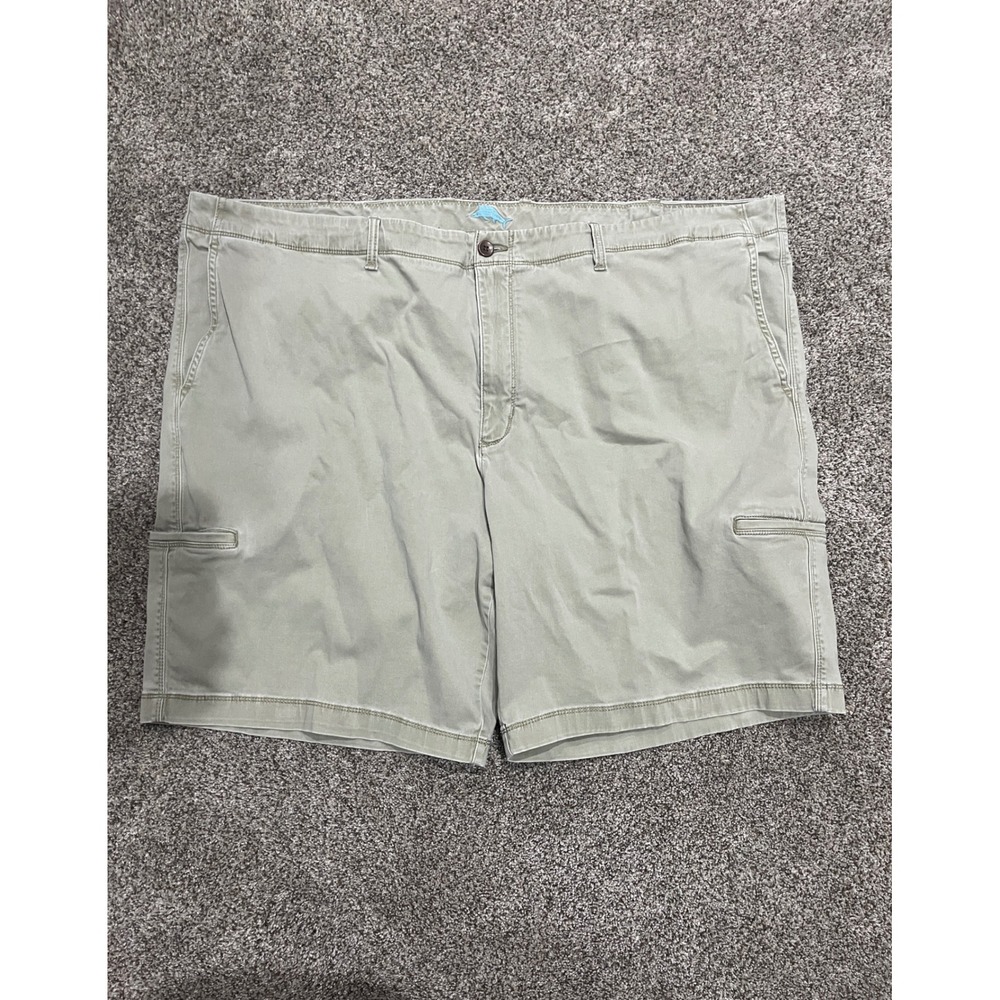 Tommy Bahama Boracay Cargo Shorts Mens 52 Khaki Tan Cotton Tencel Blend Casual - Picture 1 of 6